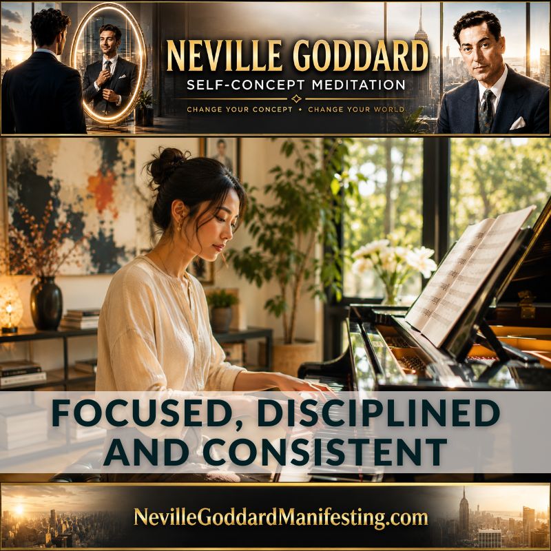 Neville Goddard Self-Concept Meditation: Focused, Disciplined and Consistent thumbnail